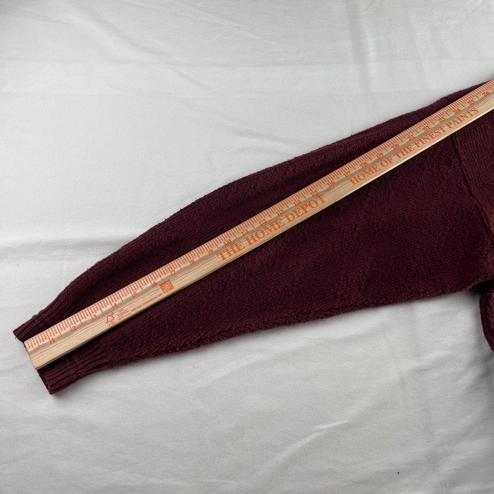 Vintage Knightsbridge Mens Burgundy Golf Embroidered Cotton Crew Neck Sweater XL - Picture 7 of 7